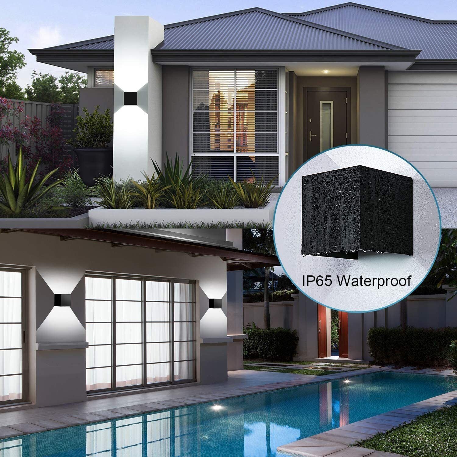 Modern LED Up Down Wall Lights Lighting Fixture Outdoor Indoor Lamp