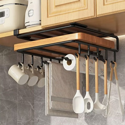 Under Shelf Storage Rack Home Kitchen Hanging Cabinet