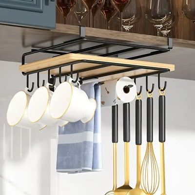Under Shelf Storage Rack Home Kitchen Hanging Cabinet