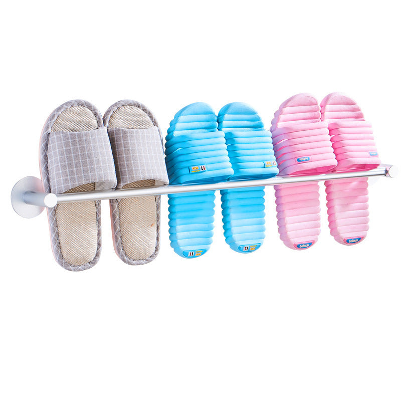 Wall-mounted Space Aluminum Bathroom Shoe Storage Rack