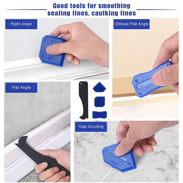 Caulking Tool Metal Scraper Nozzle Smear Grout