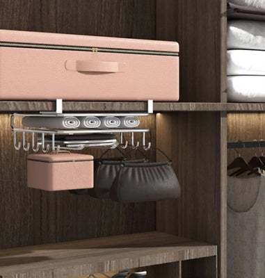 Under Shelf Storage Rack Home Kitchen Hanging Cabinet