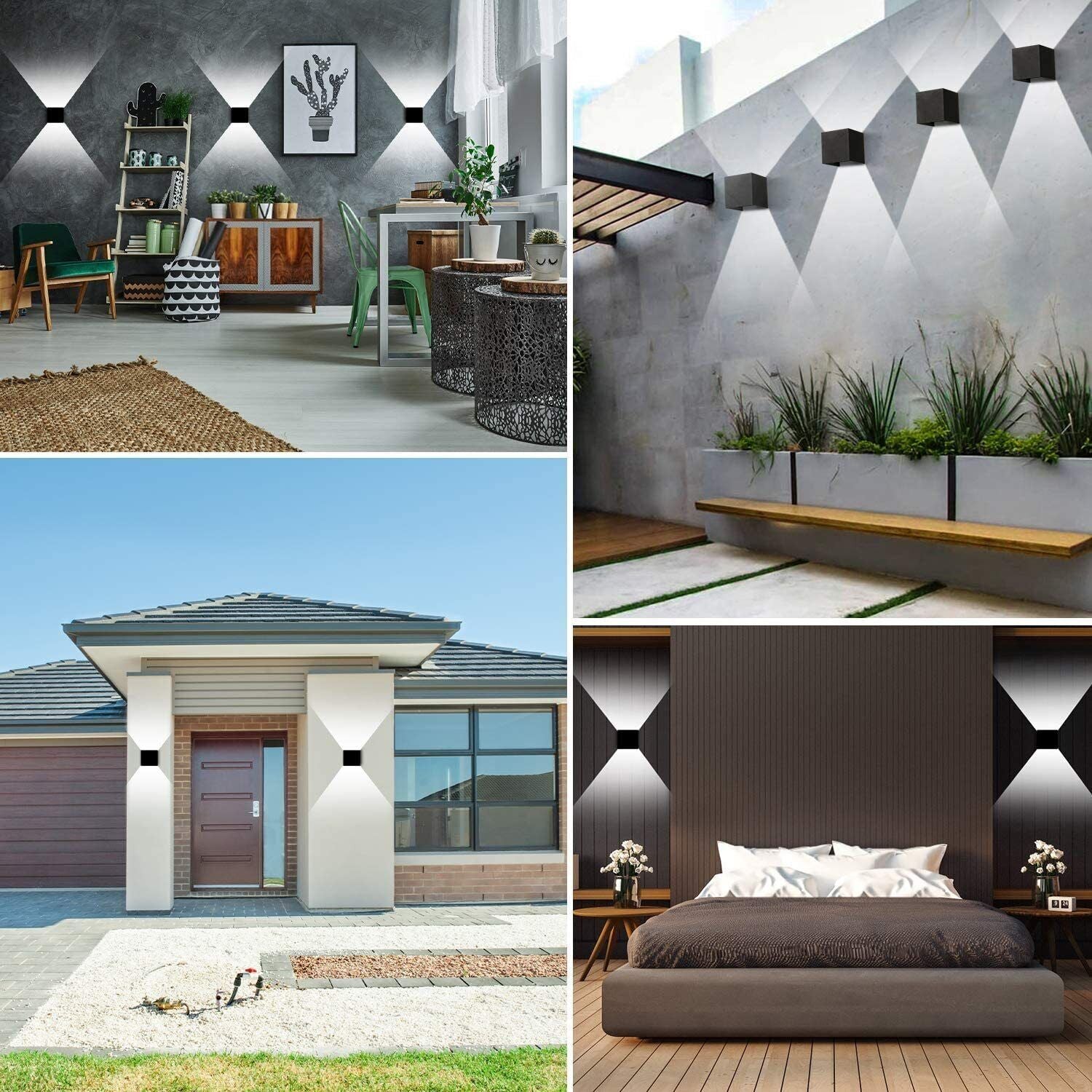 Modern LED Up Down Wall Lights Lighting Fixture Outdoor Indoor Lamp