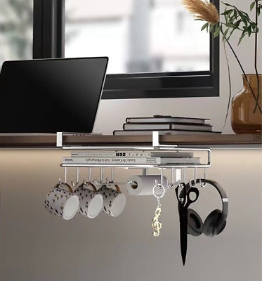 Under Shelf Storage Rack Home Kitchen Hanging Cabinet