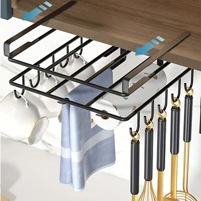 Under Shelf Storage Rack Home Kitchen Hanging Cabinet